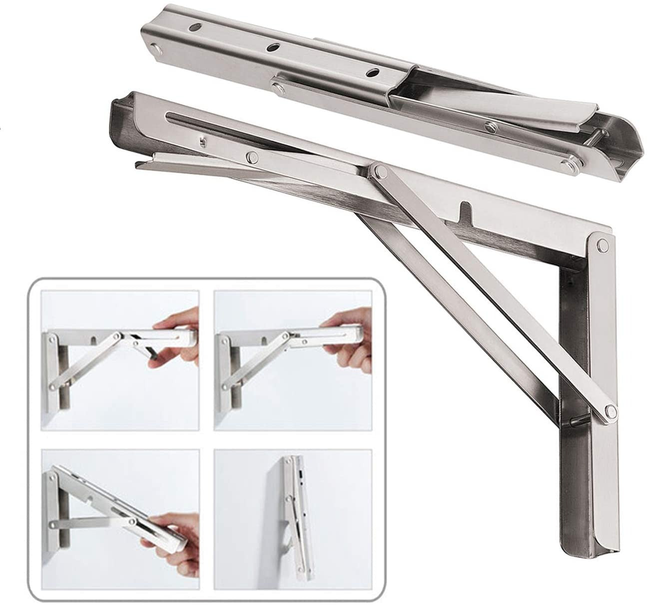 DIY Wall Mounted Folding Bracket (2PCS)