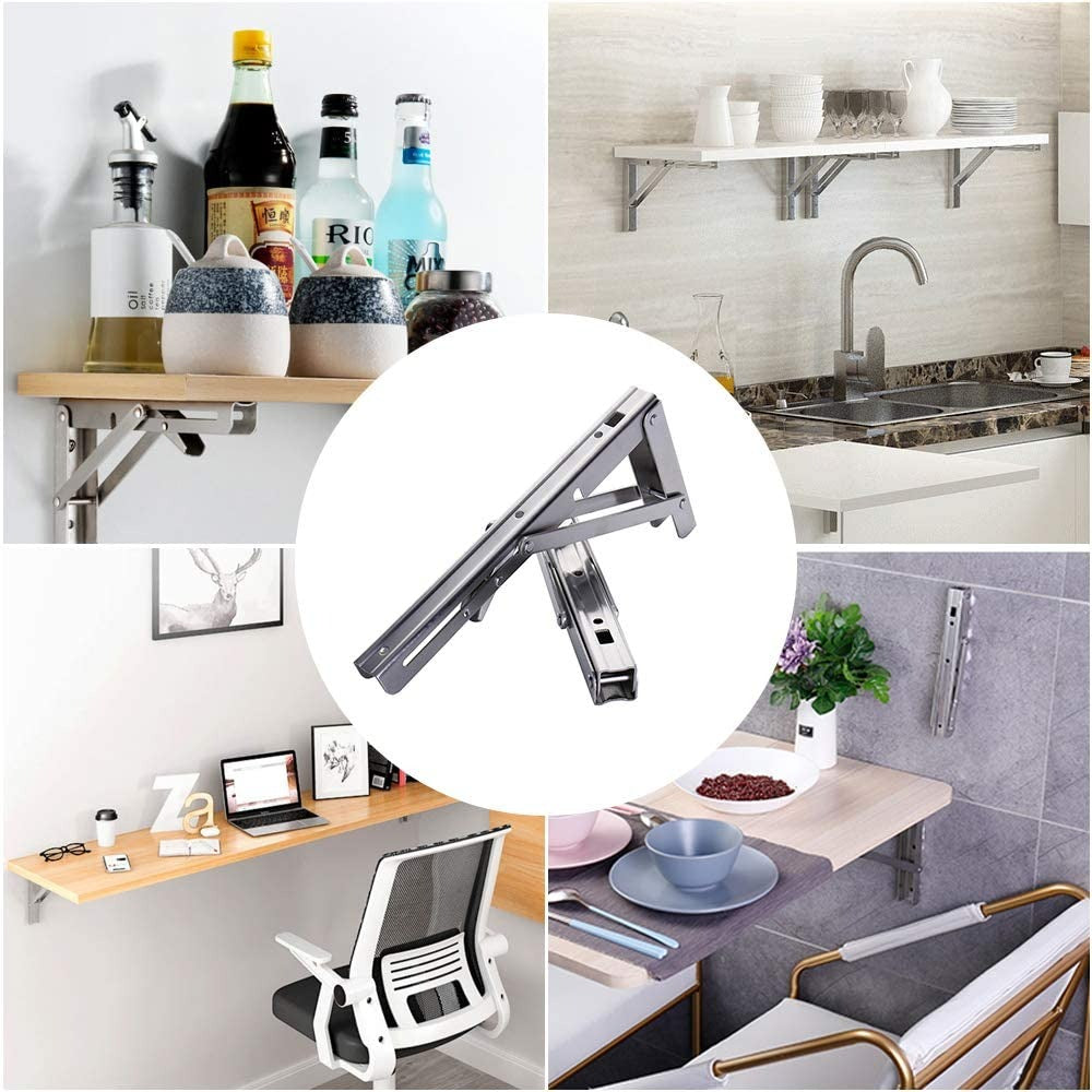 DIY Wall Mounted Folding Bracket (2PCS)