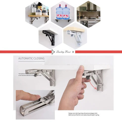 DIY Wall Mounted Folding Bracket (2PCS)